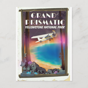 Grand Prismatic, Yellowstone Nationalpark, USA Postkarte