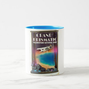 Grand Prismatic, Yellowstone Nationalpark, USA Zweifarbige Tasse