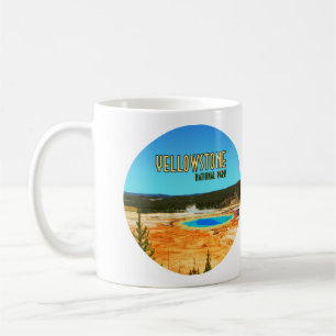 Grand Prismatic Yellowstone Nationalpark Vintage Kaffeetasse