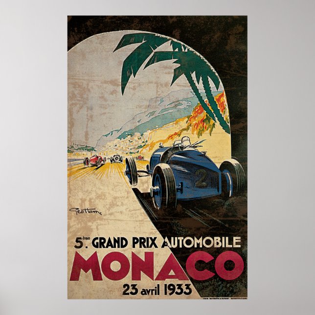 Grand Prix Automobile 1933 2 Poster (Vorne)