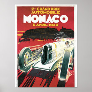 Grand Prix Automobile de Monaco Poster