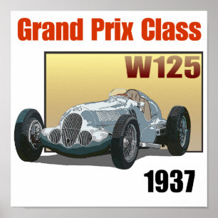 Grand Prix Class W125 Poster