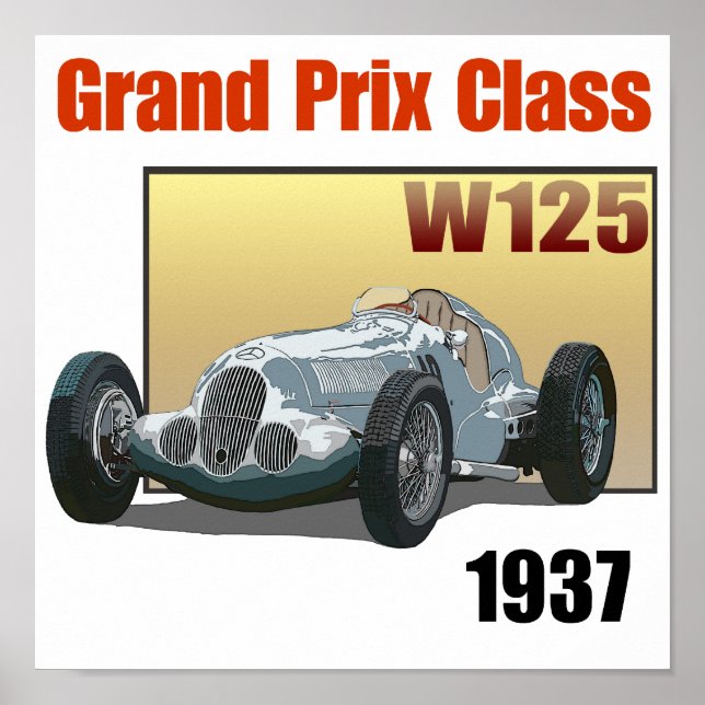 Grand Prix Class W125 Poster (Vorne)