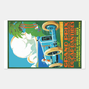 Grand Prix Du Cap d'Antibes Rechteckiger Aufkleber