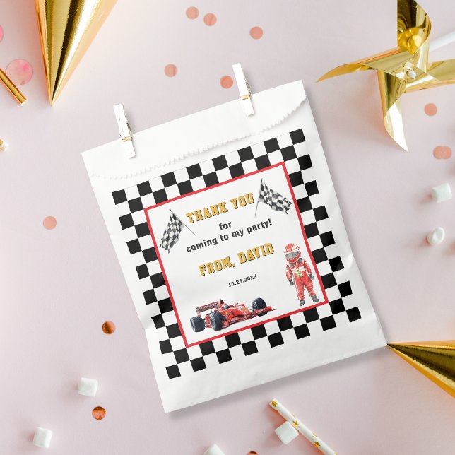 Grand Prix Race Car Party Thank You Treat Geschenktütchen (Von Creator hochgeladen)