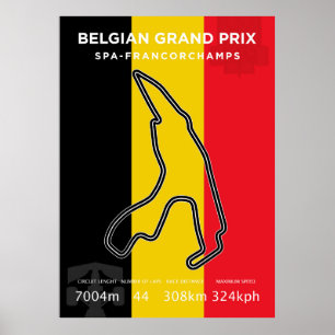 Grand Prix von Belgien Poster