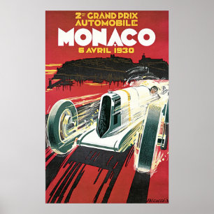 Grand Prix von Monaco 1930 Poster