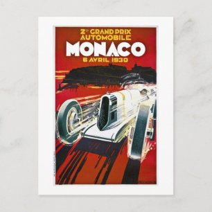 Grand Prix von Monaco 1930 Postkarte