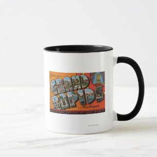 Grand Rapids, Michigan - große Buchstabe-Szenen Tasse
