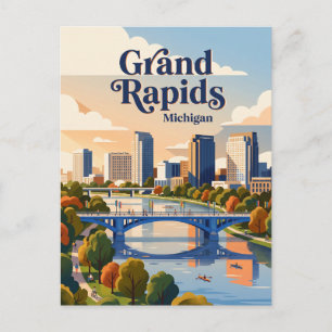 Grand Rapids, Michigan Postkarte