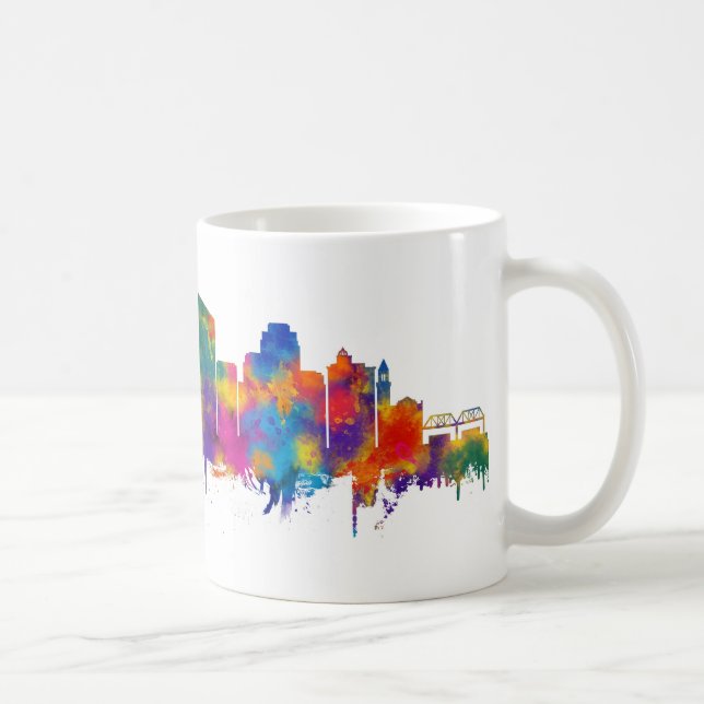 Grand Rapids Michigan Skyline Kaffeetasse (Rechts)