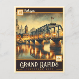Grand Rapids, Michigan | VINTAG Postkarte