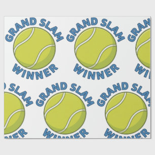 Grand-Slam-Sieger Tennisball Sportmeister Geschenkpapier
