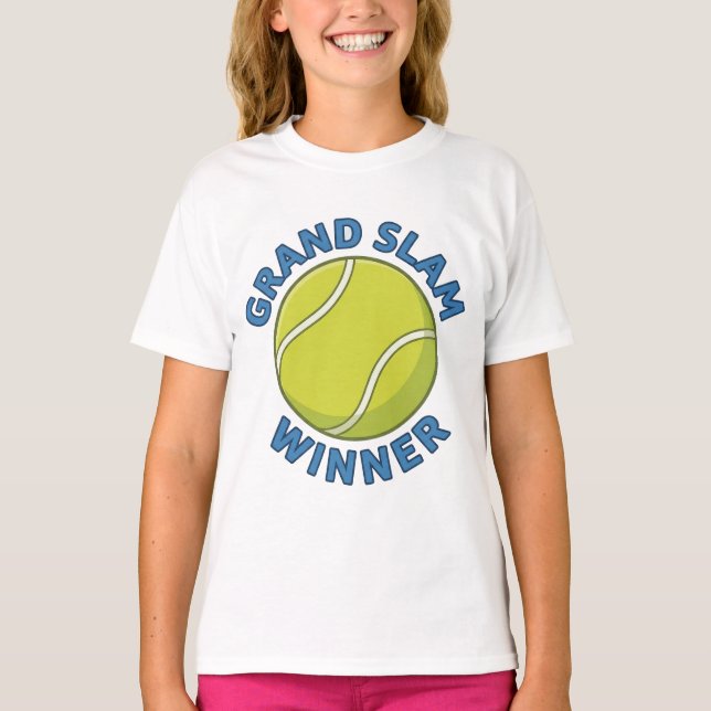 Grand Slam Winner Tennis Ball Sports Champion T-Shirt (Vorderseite)