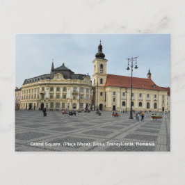 Grand Square, (Piaţa Mare), Sibiu, Rumänien auf ei Feiertagspostkarte