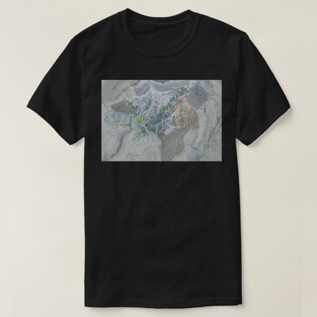Grand Targhee Resort - Karte T-Shirt (Design vorne)
