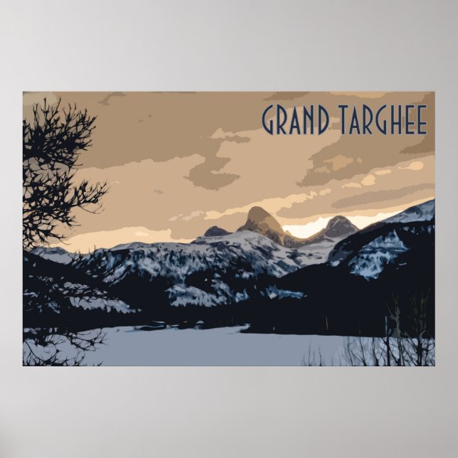 Grand Targhee Vintage Poster (Vorne)