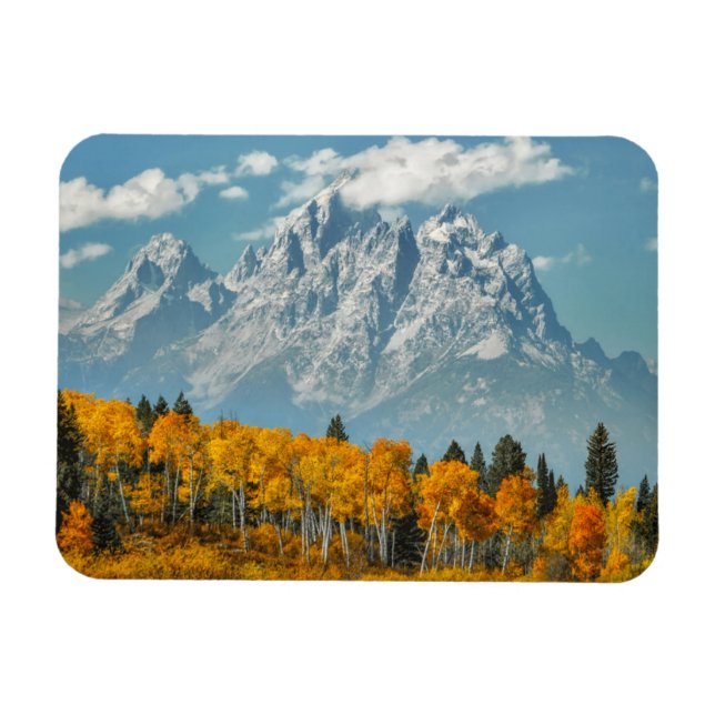 Grand Teton Berge im Herbst Magnet (Horizontal)
