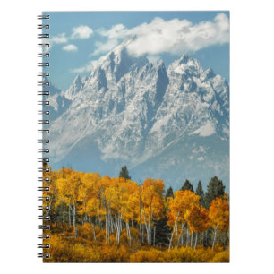 Grand Teton Berge im Herbst Notizblock