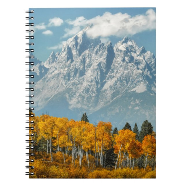 Grand Teton Berge im Herbst Notizblock (Vorderseite)