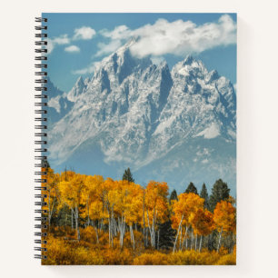 Grand Teton Berge im Herbst Notizbuch