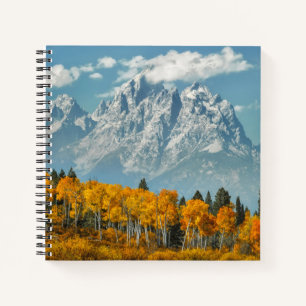 Grand Teton Berge im Herbst Notizbuch