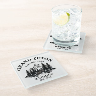 Grand Teton Berge Nationalpark Wyoming Glasuntersetzer