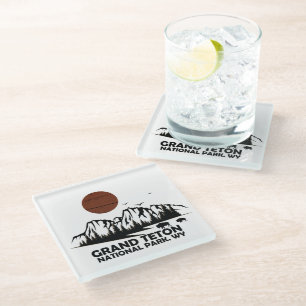 Grand Teton Berge Nationalpark Wyoming Glasuntersetzer