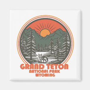 Grand Teton Berge Nationalpark Wyoming Magnet