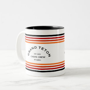 Grand Teton Cabin Club Wappen Maggiore Zweifarbige Tasse