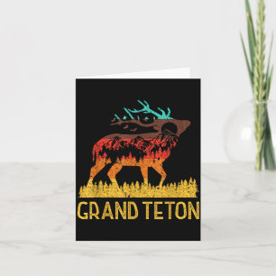 Grand teton - Liebe Natur Vintage-Wandern 70er 80e Karte