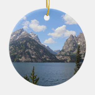 Grand Teton Mountains und Jenny Lake Keramik Ornament