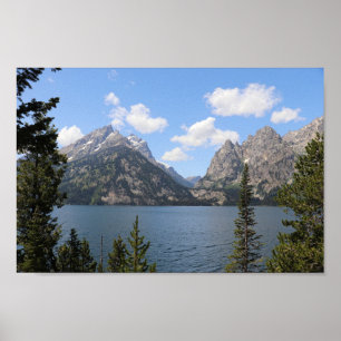 Grand Teton Mountains und Jenny Lake Poster