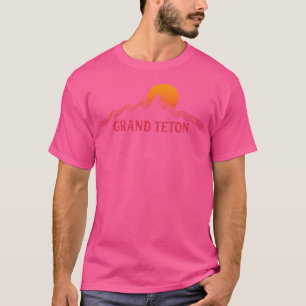 Grand Teton Mountains Wyoming Road Trip Wandern T-Shirt