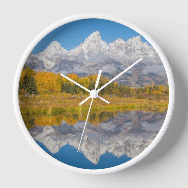 Grand Teton Mountains Wyoming Uhr (Vorderseite)