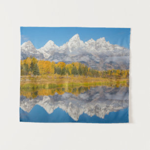 Grand Teton Mountains Wyoming Wandteppich