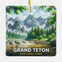Grand Teton National Park Anime-inspirierte Landsc