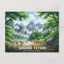 Grand Teton National Park | Anime-Landschaft