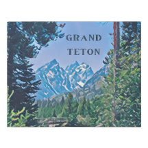 Grand Teton National Park Leinwand Wall Hanging