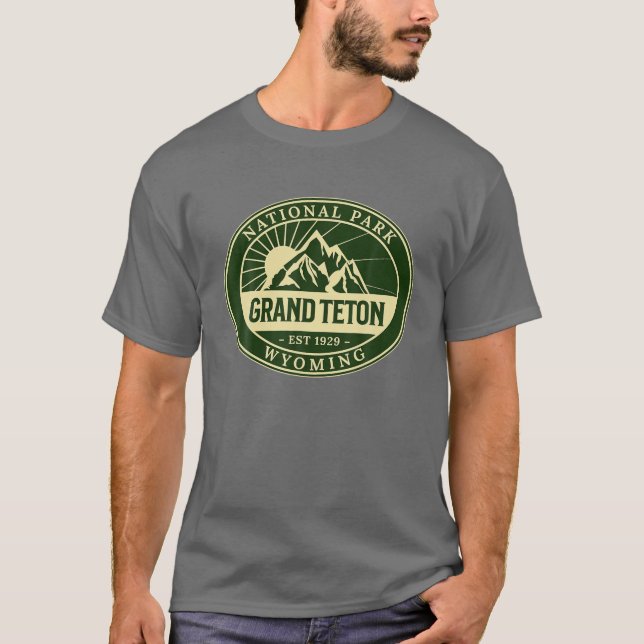 Grand Teton National Park Wyoming Hike Outdoors T-Shirt (Vorderseite)