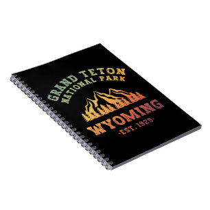 Grand Teton National Park Wyoming USA Farbverlauf Notizblock