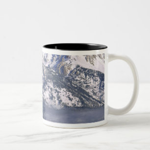 GRAND TETON NATIONAL PARK, WYOMING. USA. Nebel Zweifarbige Tasse