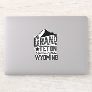 Grand Teton National Park, Wyoming Vintage Plakat Aufkleber