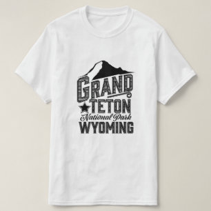 Grand Teton National Park, Wyoming Vintage Plakat T-Shirt