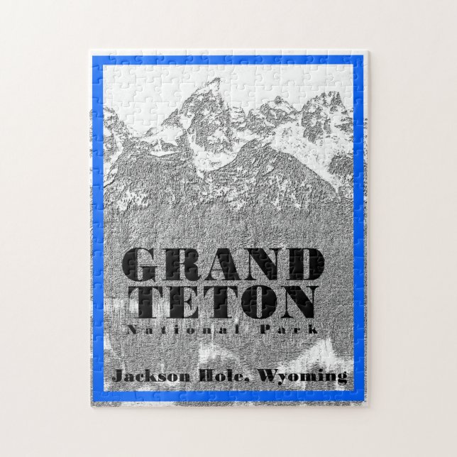 Grand Teton Nationalpark - 11x14 - 252 Stk. Puzzle (Vertikal)