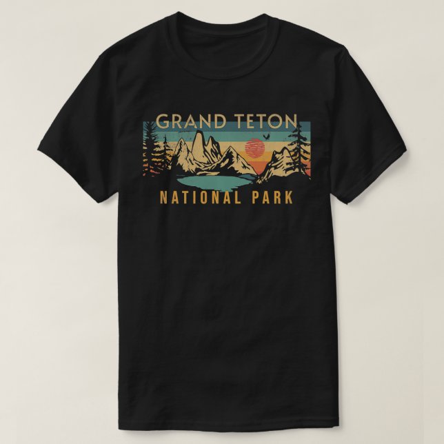 Grand Teton Nationalpark 1 T-Shirt (Design vorne)