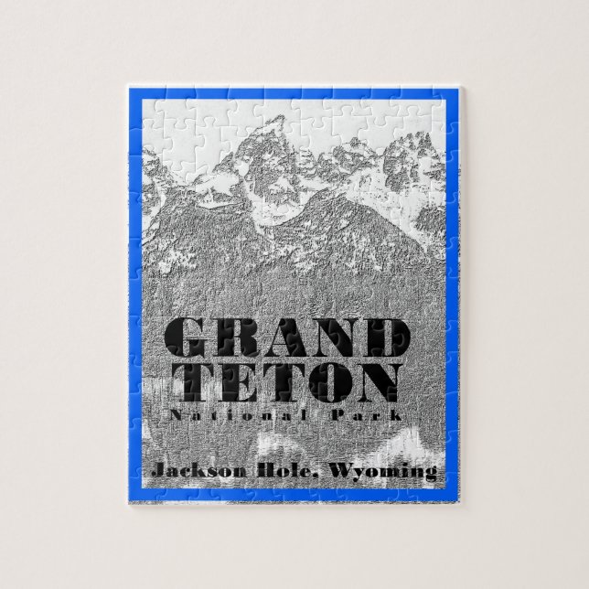 Grand Teton Nationalpark - 8x10 -110 Stk. Puzzle (Vertikal)