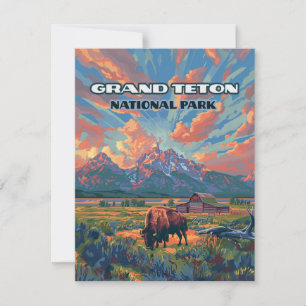 Grand Teton Nationalpark Berge Wanderkarte