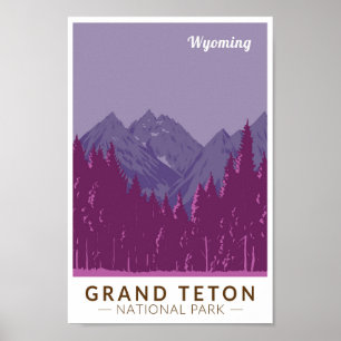 Grand Teton Nationalpark California Poster