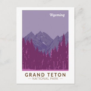 Grand Teton Nationalpark California Postkarte